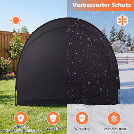 Bike Storage Tent for 2 Bikes with Roll-Up Door & Bag