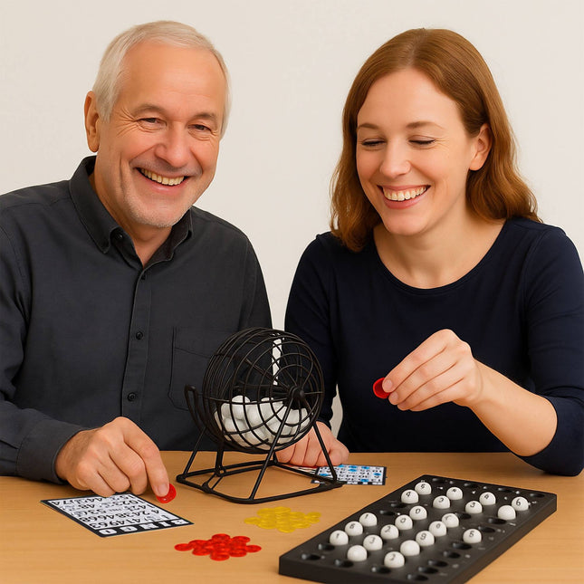 Hra bingo s losovacím bubnem