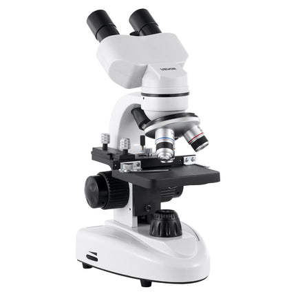 Binocular Compound Microscope 40–2000X, LED, Phone Holder