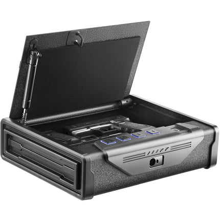 Biometric Pistol Safe – 3 Access, Holds 2 Pistols
