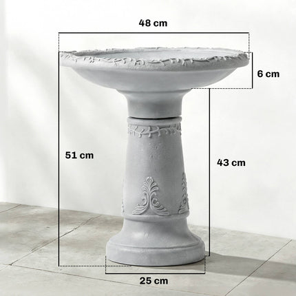 Ptačí koupel, pryskyřice, vzhled kamene, průměr 48 cm