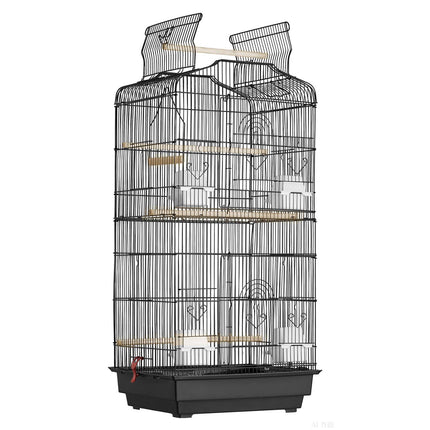 Bird Cage 41-Inch Open Top Hanging, Swing and Perches