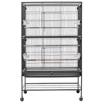 Bird Flight Cage 800 x 520 x 1320 mm, Flat Top, Casters