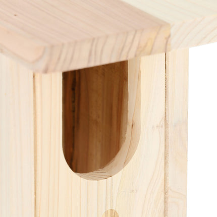 Ptačí budka z přírodního dřeva, polodutinová