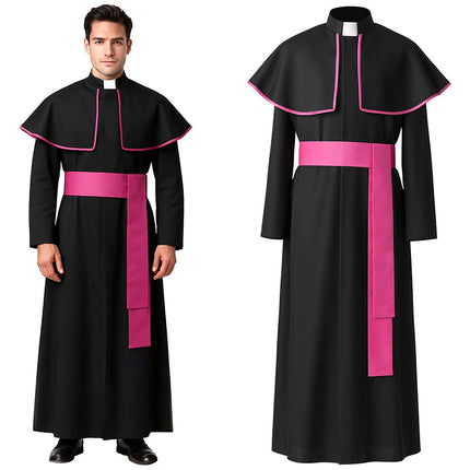Kostým biskupa XL/XXL, sutana a plášť pro dospělé
