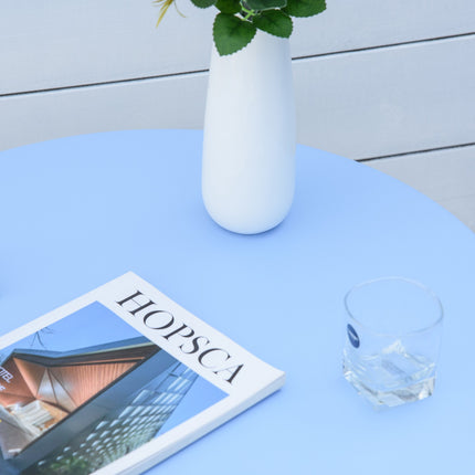 Bistro set pro 2 – světle modrá, venkovní nábytek