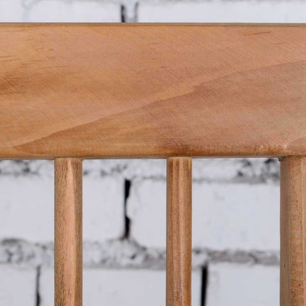 Skládací dřevěný bistro set pro 2 osoby, přírodní povrch