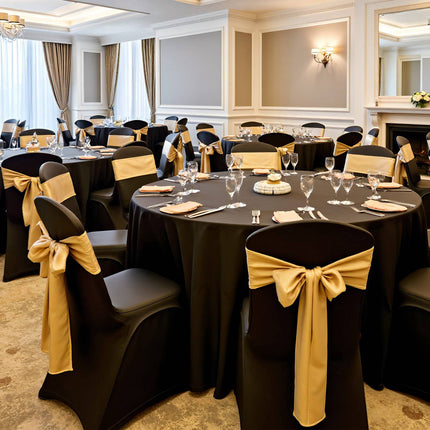 Black Chair Covers 100-Pack, Stretch Spandex Slipcovers