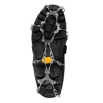 Black Crampons, Size XL, Anti-Slip Traction