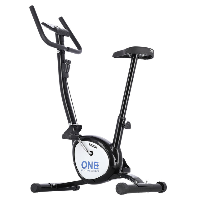 Black Exercise Bike, Adjustable Resistance, Indoor Use