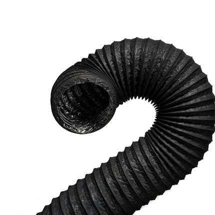 Flexibilní odtahová hadice, 5m x 75mm, PVC a hliník, černá