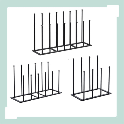 Black Iron Boot Rack for 4-8 Pairs, Indoor/Outdoor Use