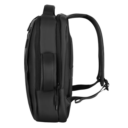Černý batoh na notebook, USB-C port, objem 15L