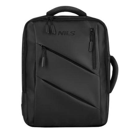 Černý batoh na notebook, USB-C port, objem 15L