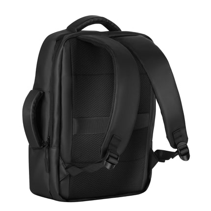 Černý batoh na notebook, USB-C port, objem 15L