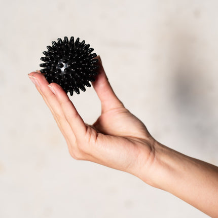 Black Massage Spiky Ball – Pain Relief, 6cm
