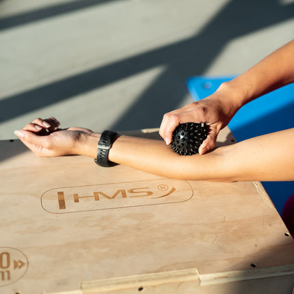 Black Massage Spiky Ball – Pain Relief, 6cm