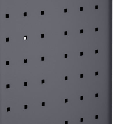 Black Metal Laundry Hamper with Lid, 55L Capacity