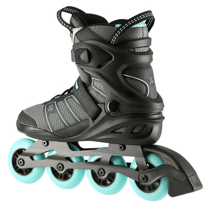Black-Mint Size 44 Inline Skates, Adjustable