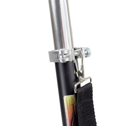 Černá koloběžka PU, kolečka 205mm, skládací