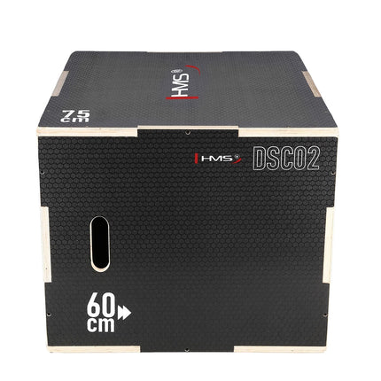Černý plyometrický box pro cvičení hrudníku
