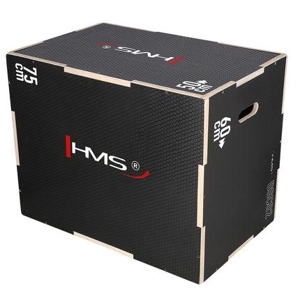 Černý plyometrický box pro cvičení hrudníku