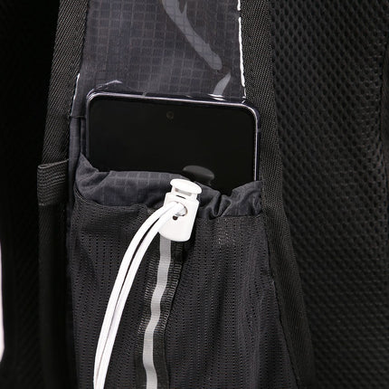 Black Running Backpack, Lightweight, Adjustable Straps