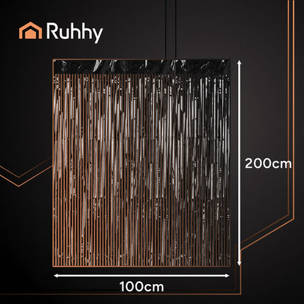 Black Self-Adhesive Party Curtain, 100x200cm