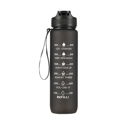 Černá láhev na vodu z Tritanu – odolná, bez BPA, 750ml