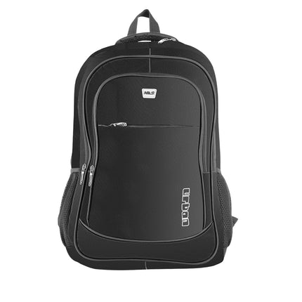 Schwarzer urbaner Rucksack, strapazierfähig, geräumig, Unisex