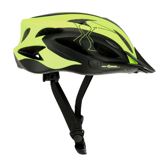 Cyklistická helma černo-žlutá, velikost L (55-61cm)