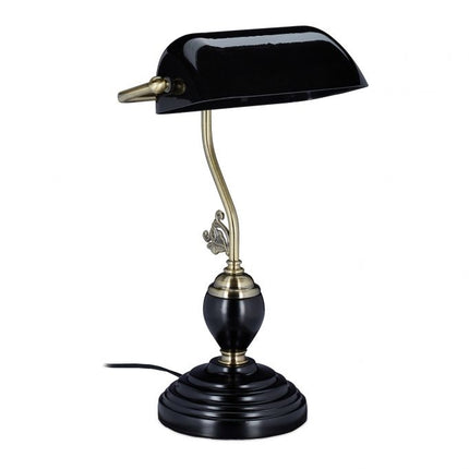 Zwarte bankierslamp