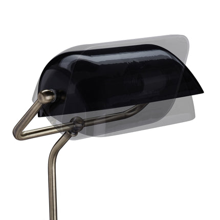 Černá bankéřská lampa