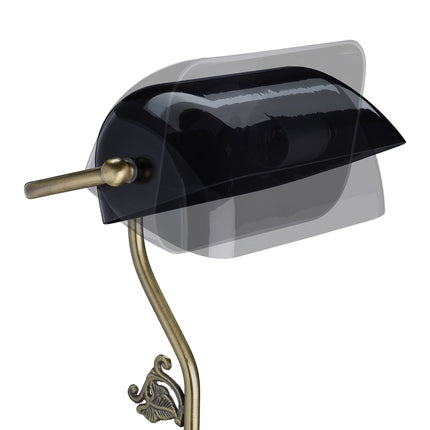 Zwarte bankierslamp