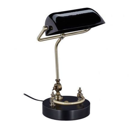 Černá bankéřská lampa