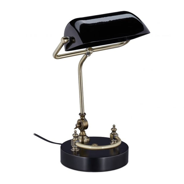 Zwarte bankierslamp