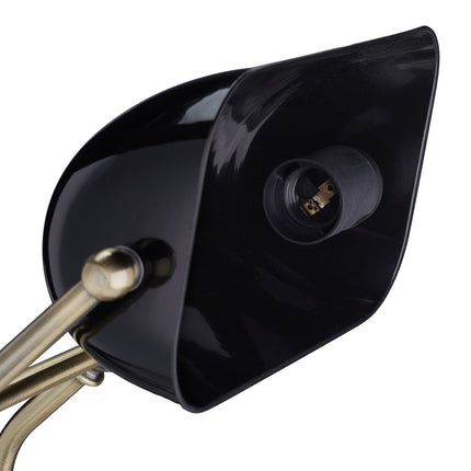 Černá bankéřská lampa