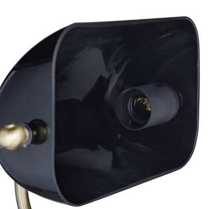 Zwarte bankierslamp