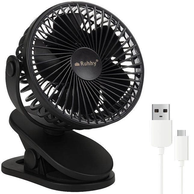 Černý bezdrátový ventilátor Ruhhy 25567