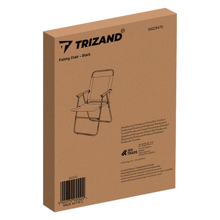 Černé rybářské křeslo Trizand 25470