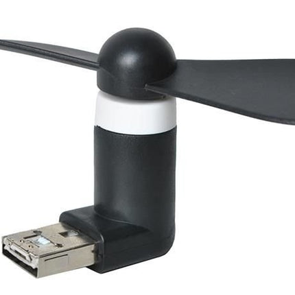 Černý micro USB ventilátor