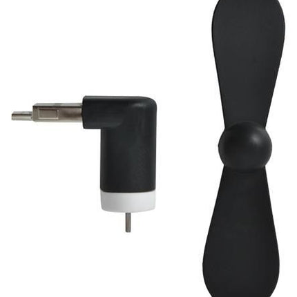 Černý micro USB ventilátor