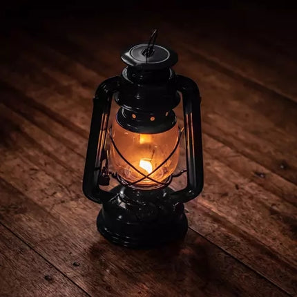 Černá olejová lampa 24cm