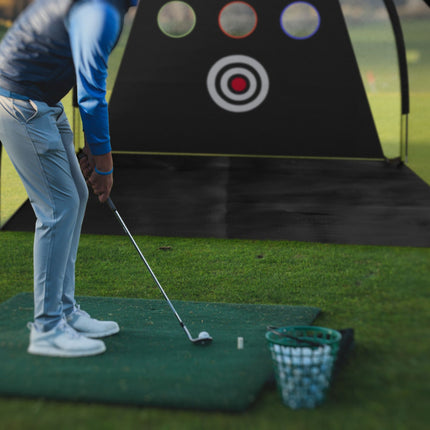 Černá tréninková síť na golf