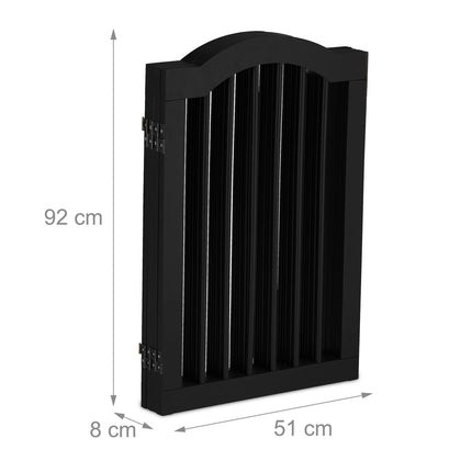 Černá bezpečnostní zábrana 92 cm