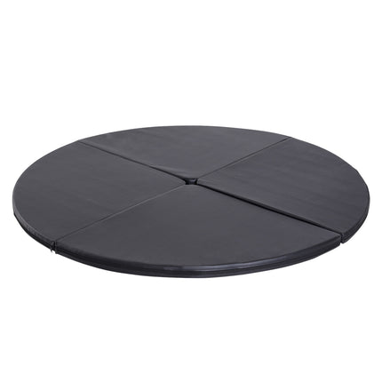 Černá tlumicí podložka pod taneční tyč, Ø 150cm, skládací