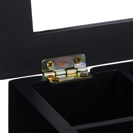 Black tea box with 8 compartments