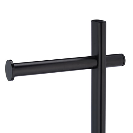 Black toilet paper holder