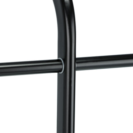 Black towel stand with 3 rails