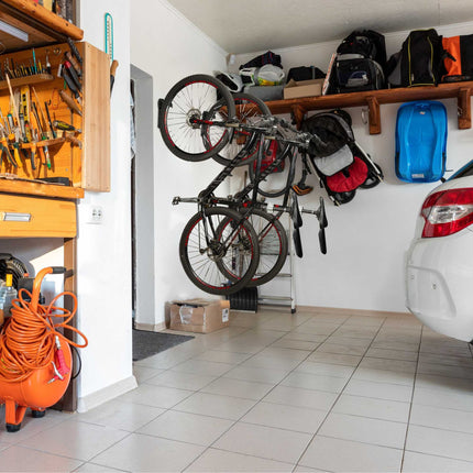 Černý nástěnný držák na jízdní kola - sada 6 ks